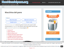 Tablet Screenshot of macchinadelpane.org